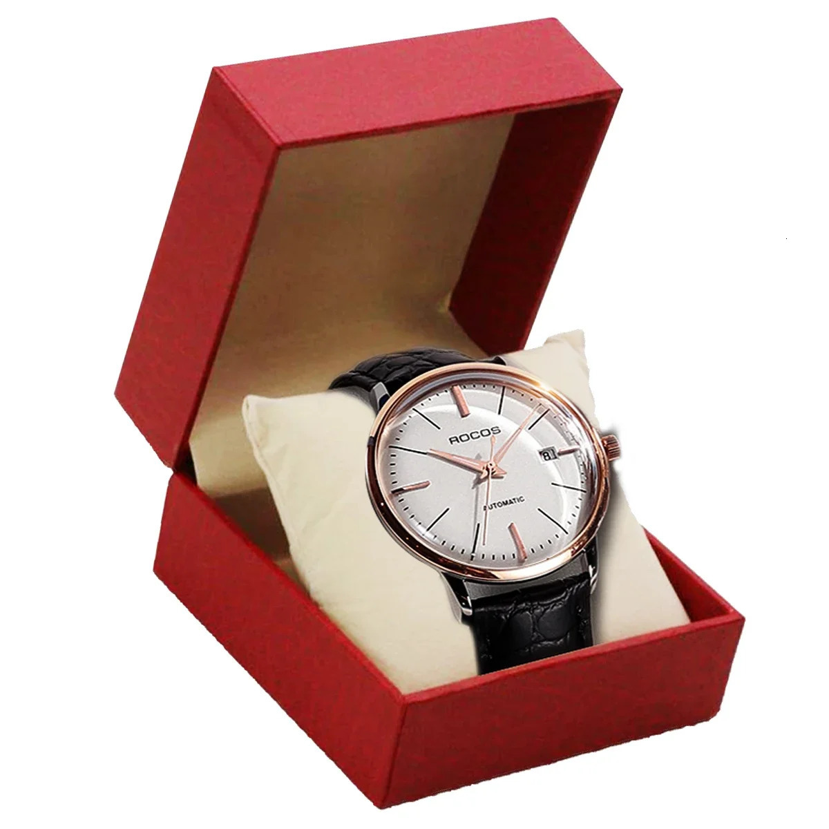 Watch Storage Box PU Single Watch Display Case Wristwatch Watch Holder Travel Jewelry Watch Organizer For Men Gift 250819