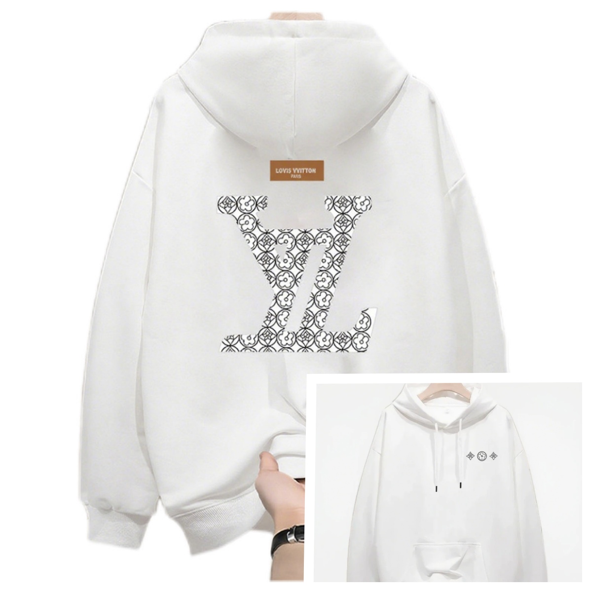 Men's Designer Hoodies Unisex Cotton Printed Street Trend Crew Neck Loose Fit Retro Graphic Tee & Hoodie Collection Blending Comfort and Fashion