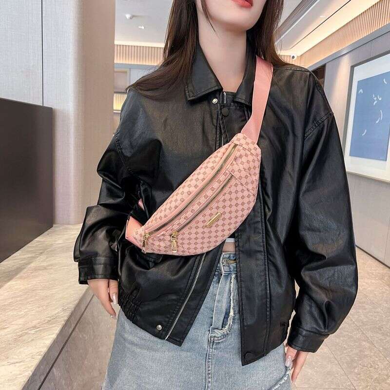 Fanny Pack Fashion Brand Printed Breast Outdoor Sports Single Shoulder Crossbody Multi-functional Women's Bag