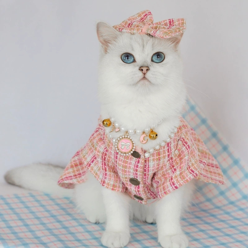Pet Princess Style Dress Dog Cat Skirt Summer Comfortable Bow Skirt for Small and Medium Dogs Pet Supplies Pet Cloth