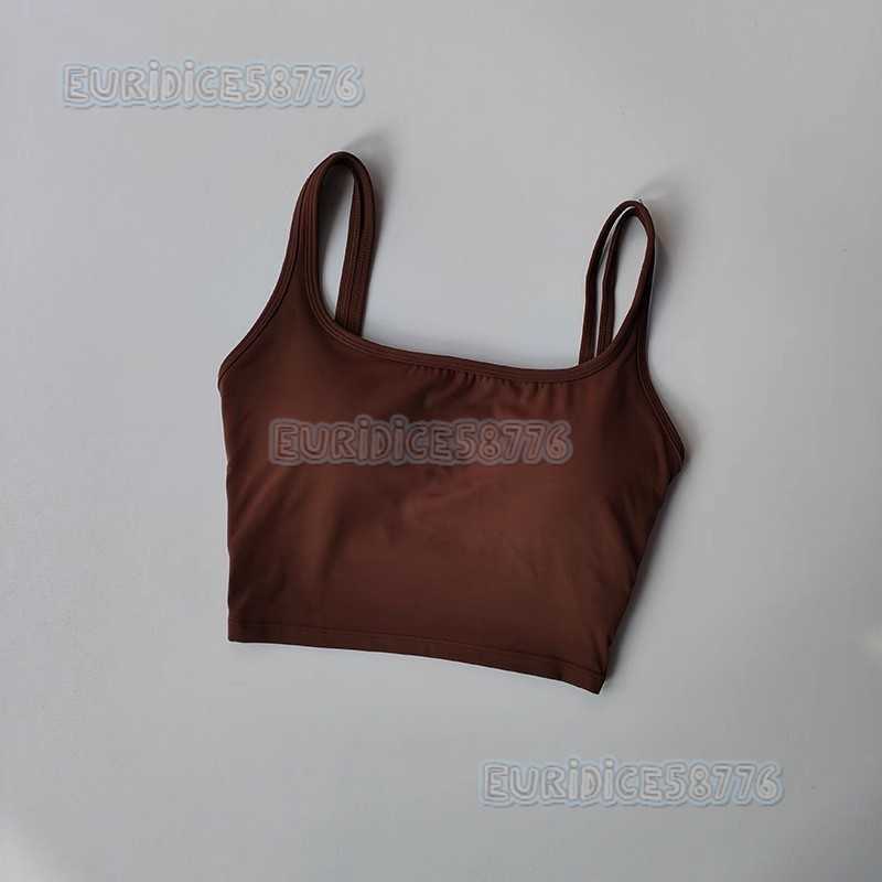 Fixed One-piece U-shaped Back Womens Yoga Bra Shockproof Gathered Sports Bra Quick-dry Running Fitness Vest H250819