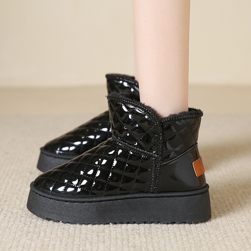 Free delivery designer woman cotton boots Snow boots for women low cut and plush lightweight daily wearing cotton boots