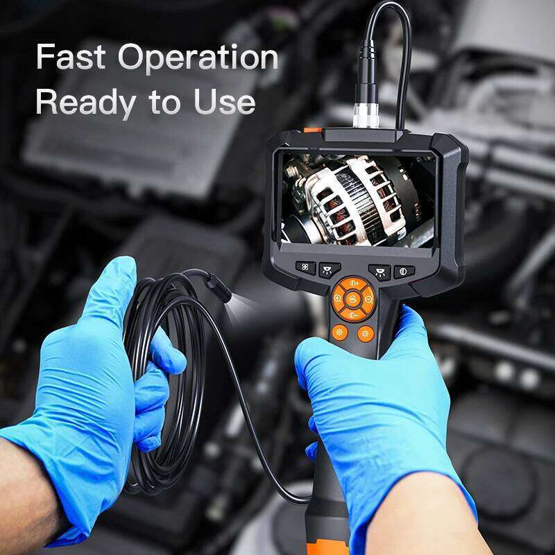 Industrial Endoscope 4.3 "Single Dual Lens HD 1080P Car Inspection Borescope Ip67 Waterproof Sewer Camera With LED