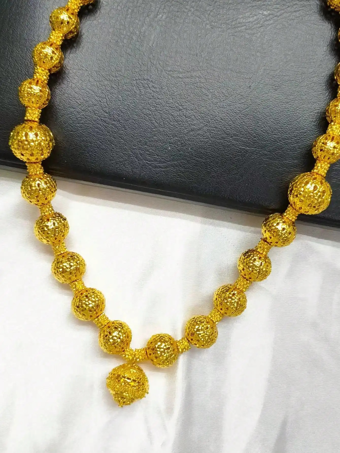 Dubai African Bead Jewelry Set for Women Party Gifts Wedding Accessories 24K Gold Color Necklace Ring Bangle Earrings Sets 250818