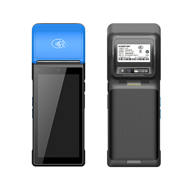 Slim Lightweight Android 12 POS Terminal Enables Full-Code Scanning QR Code Scan High-Pressure Thermal Print Bluetooth NFC for daily checkout sales da