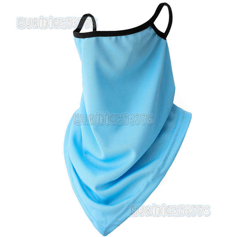 New Cycling Ice Silk Mask Adjustable Spliced Towel Dustproof Mask Neck Gaiter Sun Protection Mask H250819