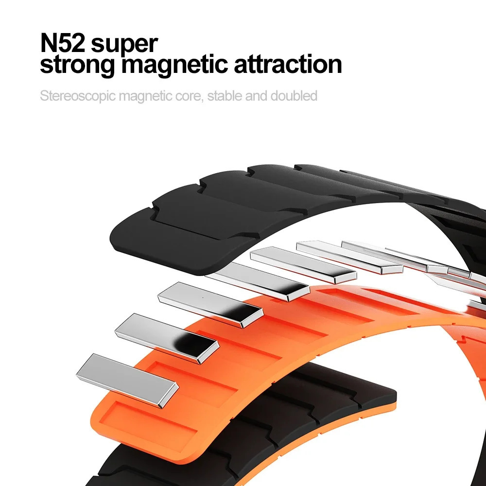 22mm 20mm Magnetic Band For Galaxy Watch 7 6 5 4 3 Silicone Loop Strap For Watch GT5/4/3Pro mm Ultimate Correa 250818