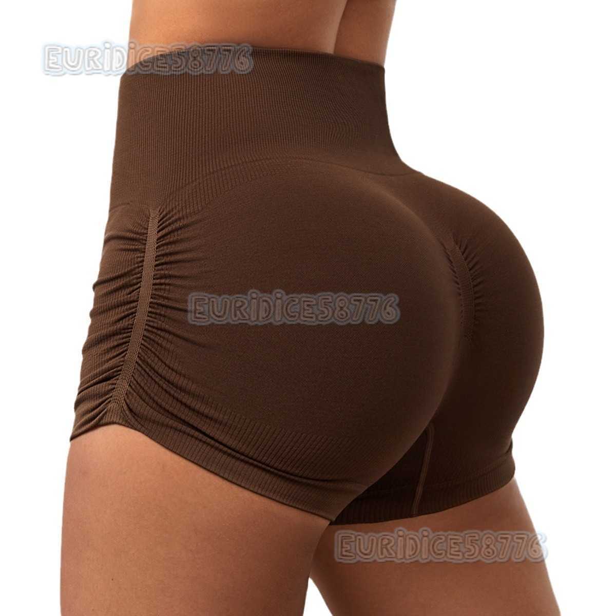 High Waist Peach Hip Quick-dry Tight Running Fitness Pants Ribbed Solid Color Sports Pants for Women H250819