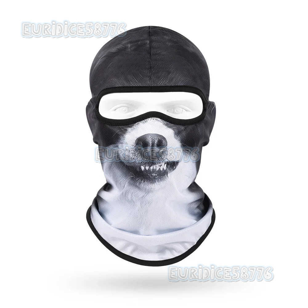 3D Cat Balaclava Multifunctional Scarf Animal Printed Head Cover Motorcycle Full Face Cap Hood Mask Cycling Headgear Hat H250819
