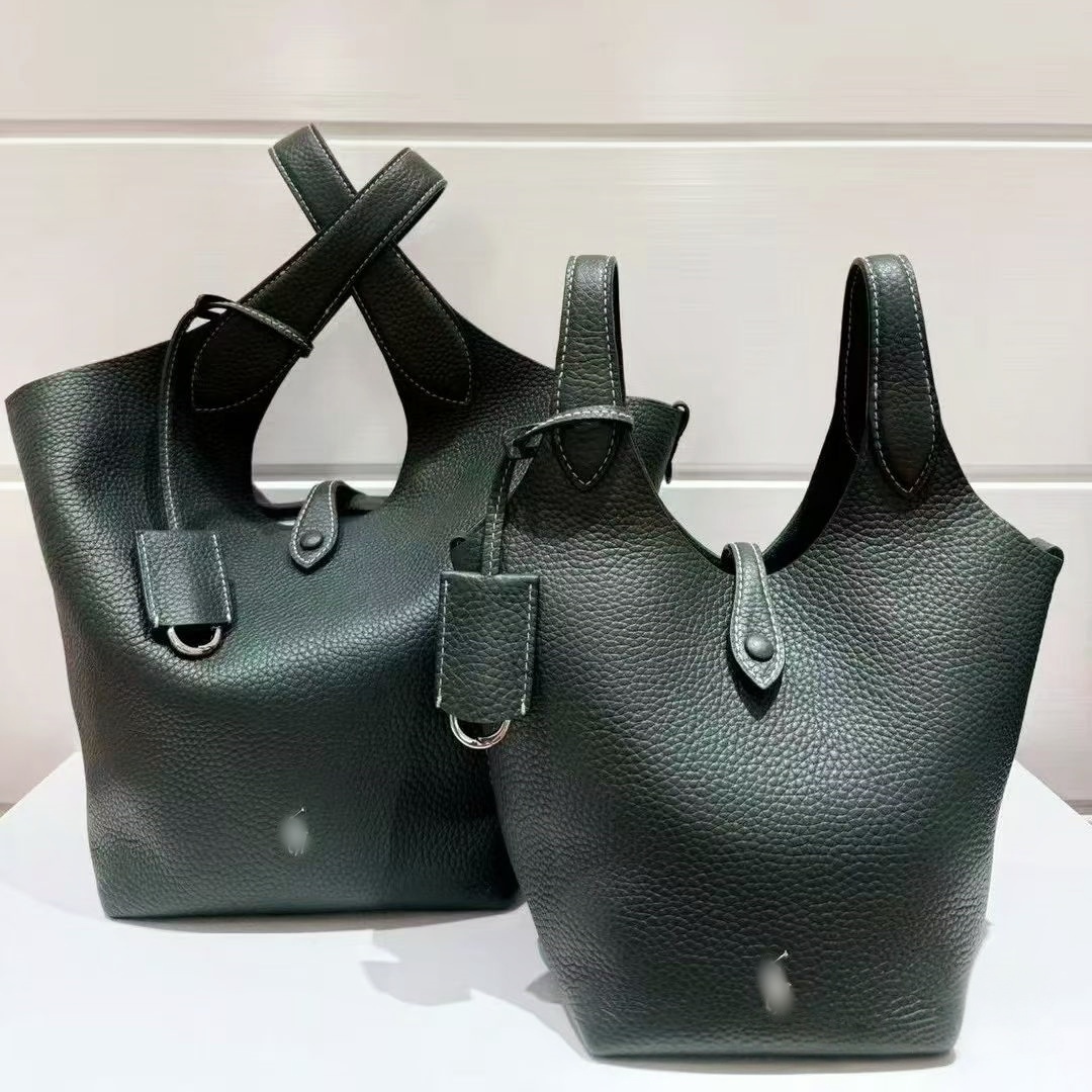 Evening Bags High quality cowhide polo play id bag Womens Designer Tote Bags Man luxury Shoulder bag clucth crossbody Straps handbag Sac leather travel Basket