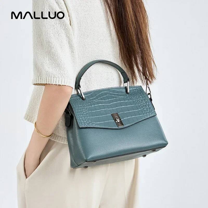 Women Natural Cow Genuine Leather Handbag Ladies Cowhide Vintage Tote Bag Female Crossbody Fashion Shoulder Satchel Bags