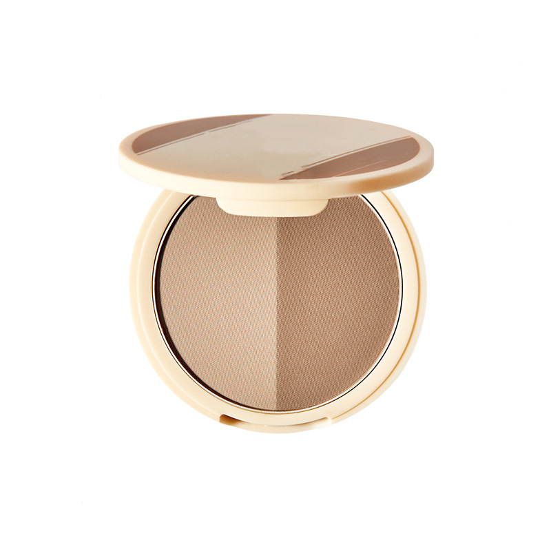 Dual-color contouring powder compact factory custom OEM/ODM contract manufacturing shadow nose shadow highlighter palette