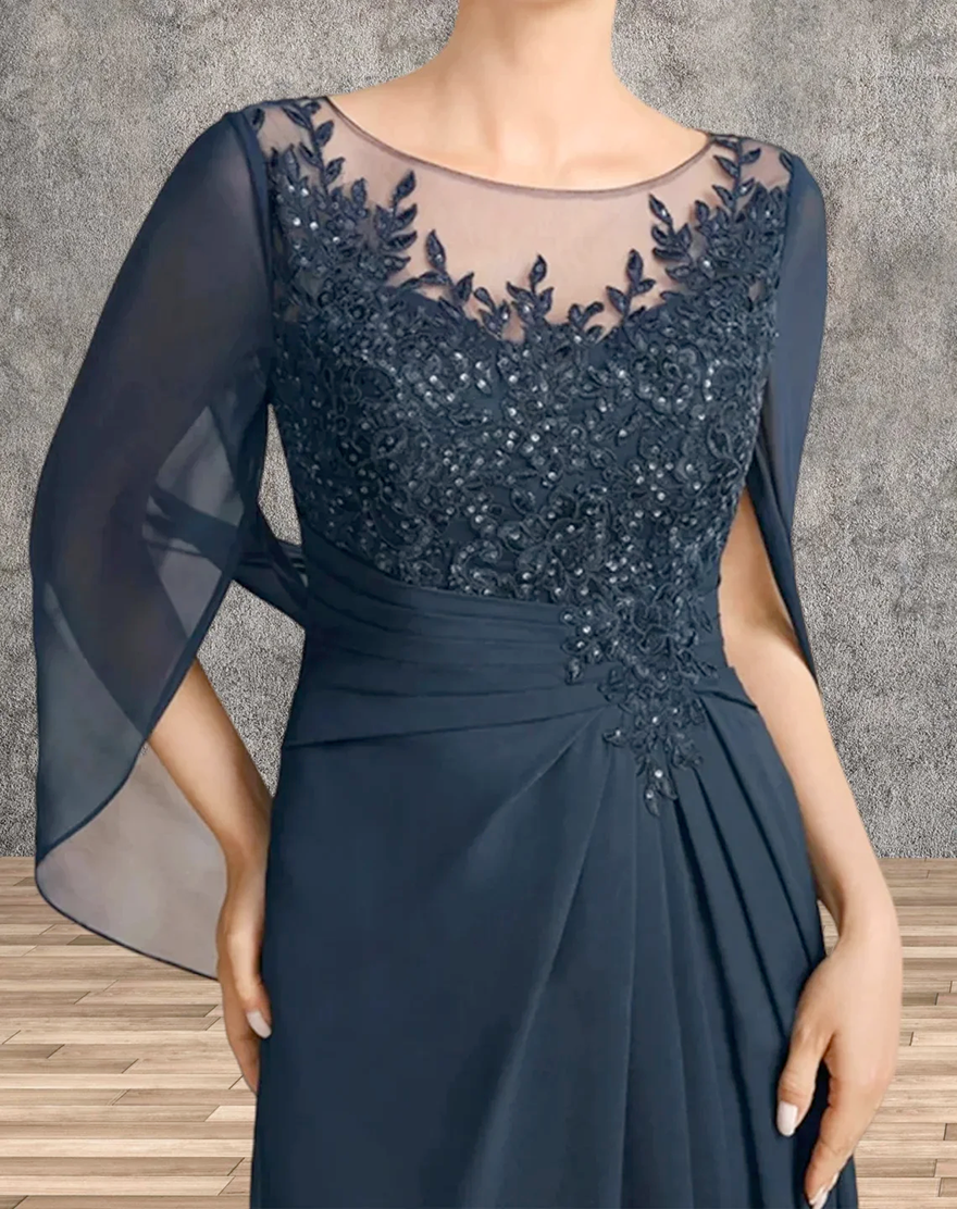 Wedding Guest Dresses Mother of the Bride Dresses for Wedding Party Dress Long Chiffon Lace Applique