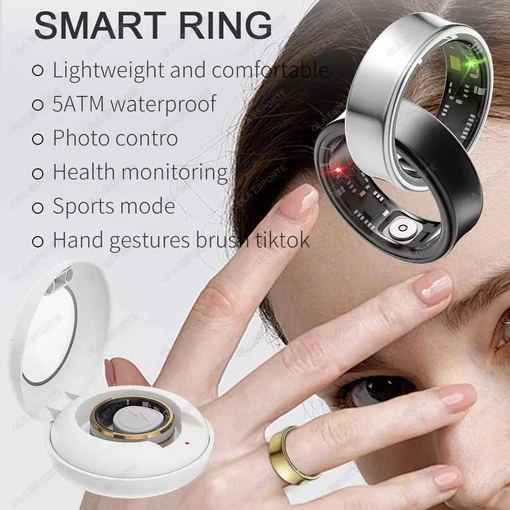 New Smart Ring Gesture Control TikTok Selfie Heart Rate Sleep Monitoring Smart Ring for Men and Women Multiple Sport Modes W250819