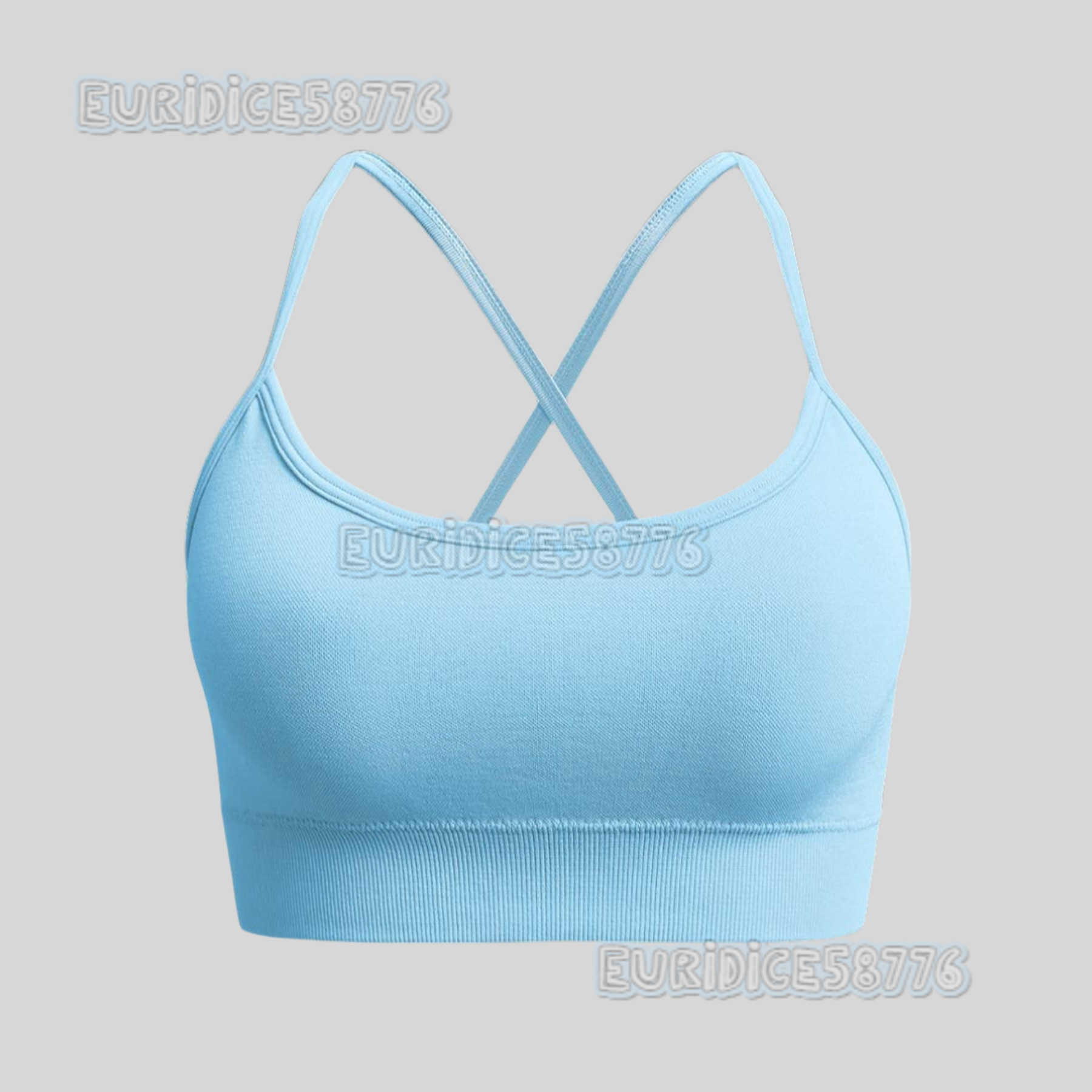 Breathable Chest Pad Thin Shoulder Strap Y-shaped Beautiful Back High Strength Shockproof Sports Underwear Running Fitness Yoga Wear Women H250819