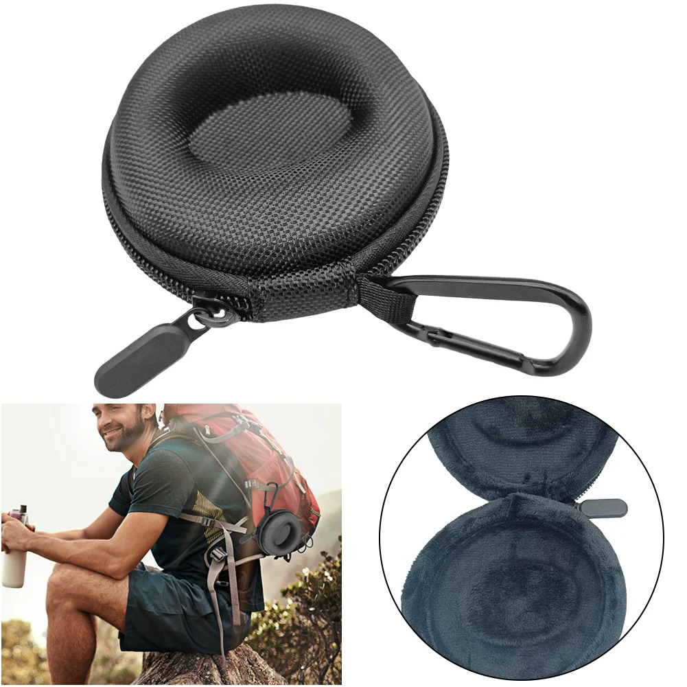 EVA Single Watch Box W/Zipper Shockproof Cushioned Round Travel Portable Watch Case Anti-Scratch for Wristwatches Smart Watches 250819