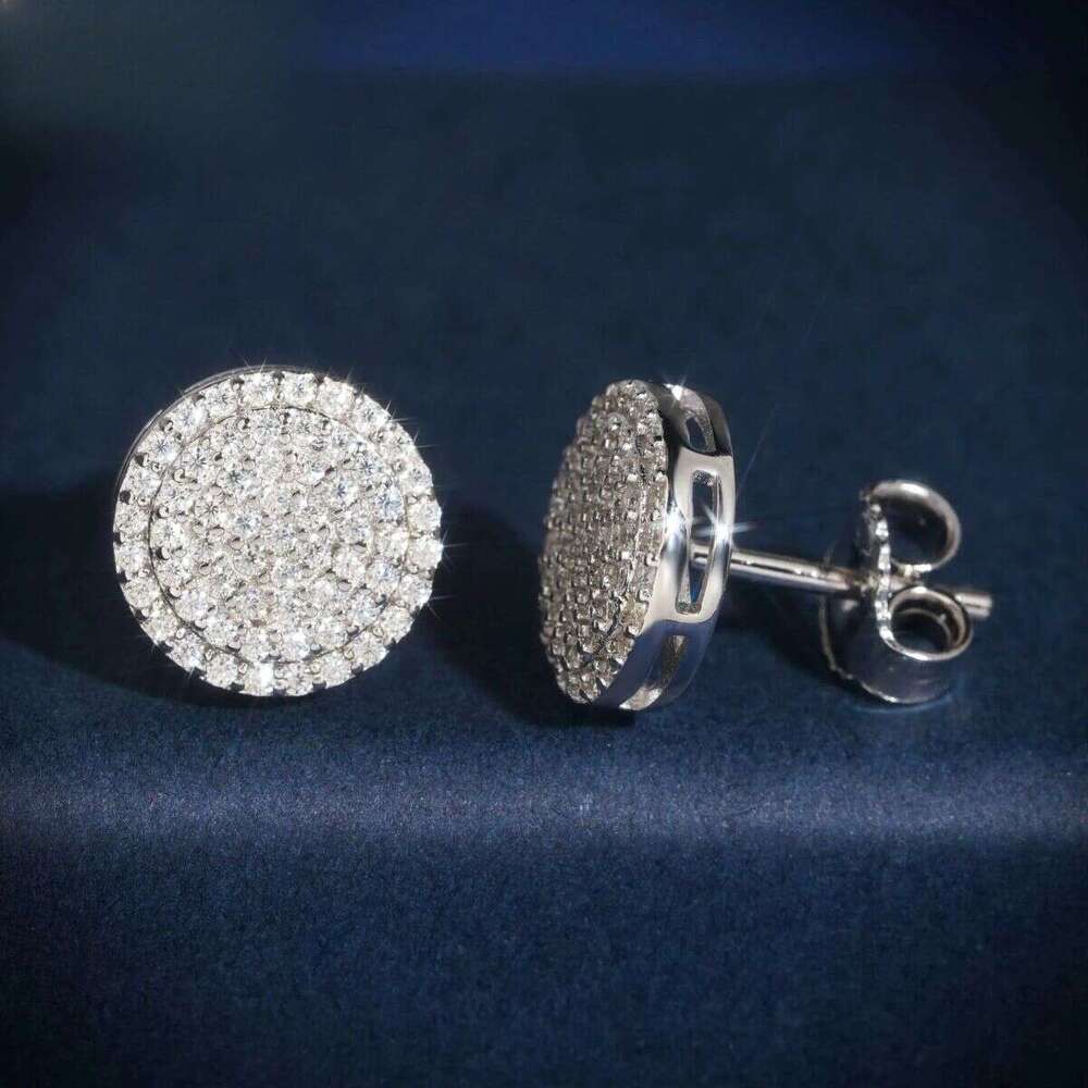 Dropshipping Dias Designs 10K Solid Gold HPHT /Moissanite Lab Grown Dia Stud Earring Fine Jewelry