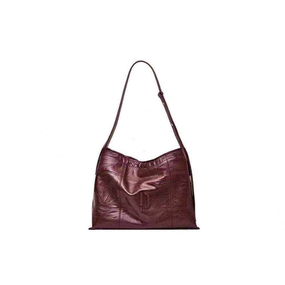 PECO City Hobo Soft Leather Cowhide Tote Fashion Crossbody Large Capacity Commuter Underarm Women's Bag