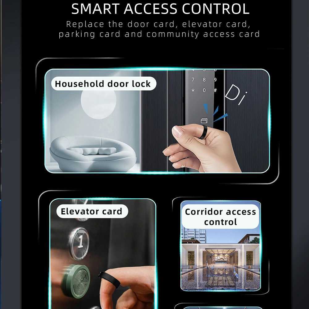 Smart Ring NFC Health Fitness Tracker Multi Sports Health Ring Sleep Tracker Heart Rate Blood Pressure Men Women Gifts VS R08 R02 W250819