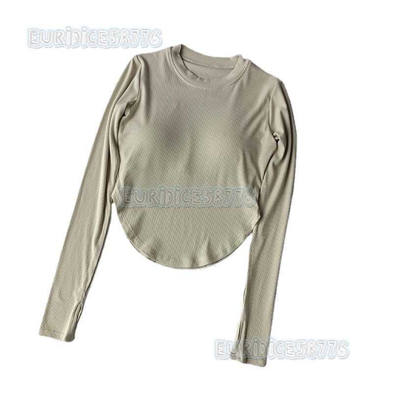 Slim Exercise Long Sleeve Fast Dry Running Net Red Elastic Fitness Top with Breast Cushion Thread Fitting T-shirt Yoga Suit H250819