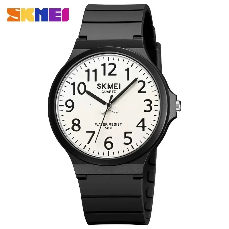SKMEI 2108 Men Fashion Simple Waterproof Watches Ultralight Sports Quartz Mens Wristwatches Shockproof Clock 1419 Reloj Hombre 250819