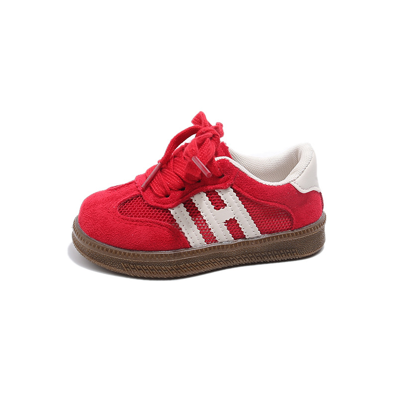 Children's Moral Training Shoes 2025 Summer Korean Version New Style Girls' Breathable Mesh Sports Shoes Boys' Soft-soled