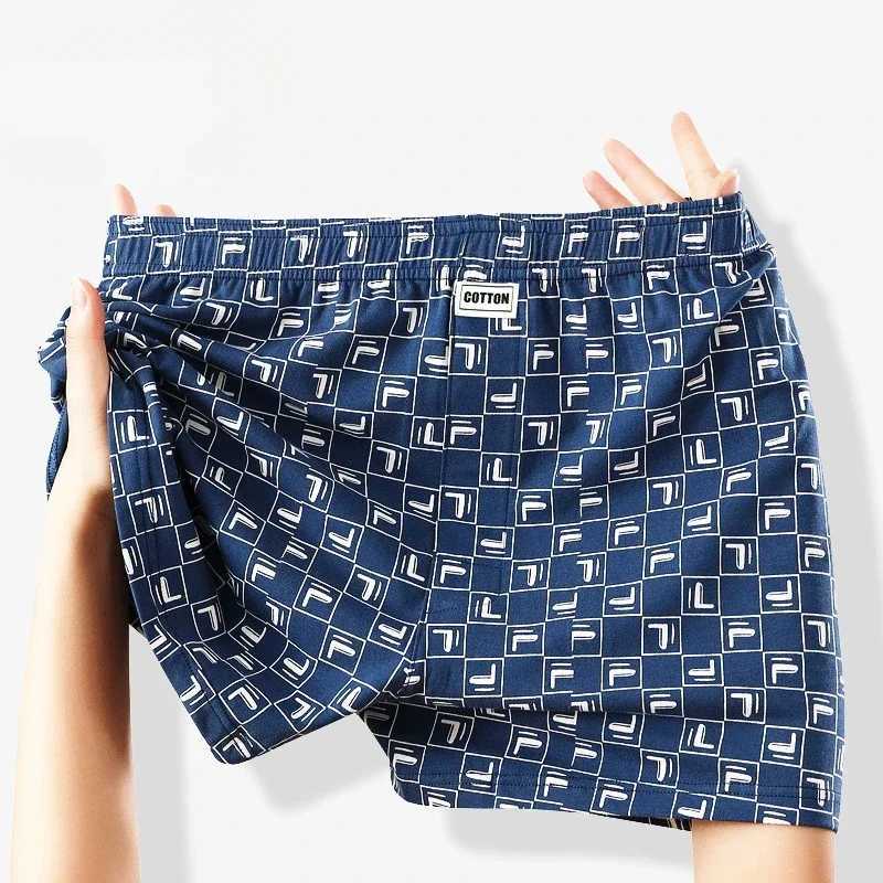 Mens Aro Pants Underwear Fashion Plaid Boxers Cotton Loose Thin Breathable Pants U Convex Pouch Home Pajamas Underpants JLB6369 W250819