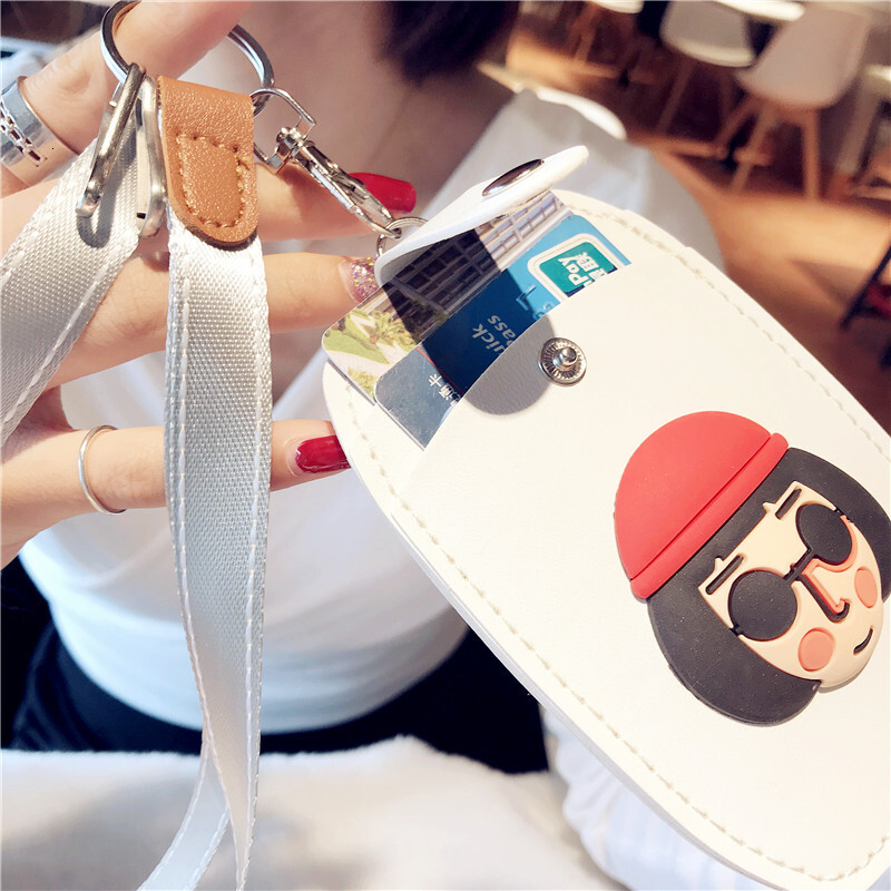 Free shipping designer This Killer Is Not So Cold Card Holder Campus Card All-in-One Card Holder Bag Neck Strap Subway Transportation Card Badge Card 