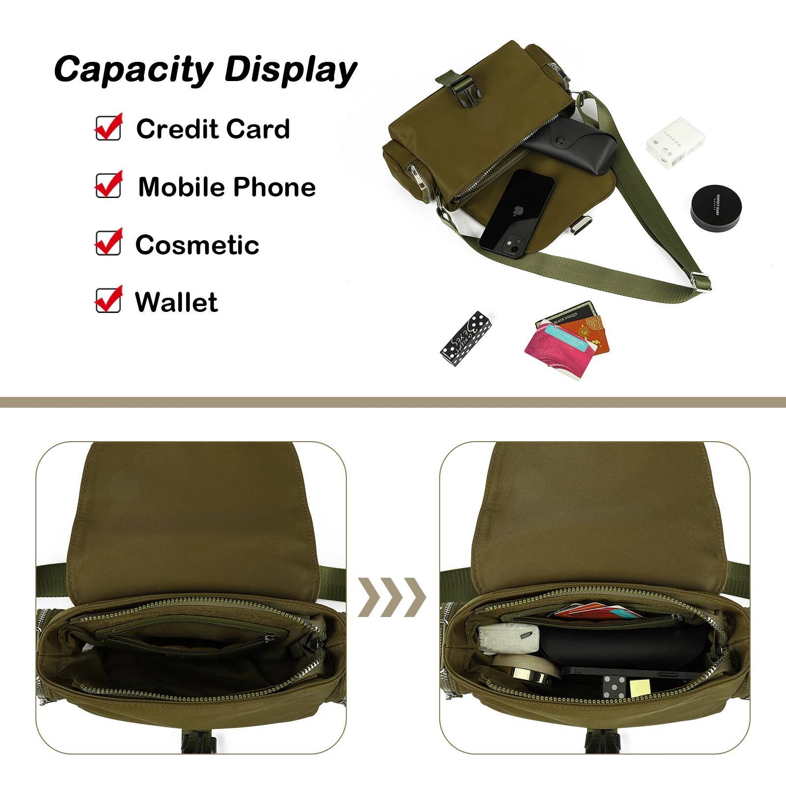 Women's Crossbody Bag Fashionable Shoulder Handbag For Casual Daily Use