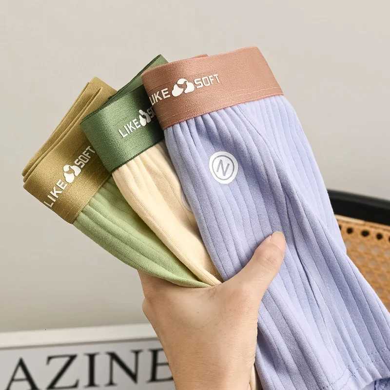 5 Pcs Mens Striped Funny Boxer Shorts Underwear Sexy Underpants Man Male Homme U Convex Shorts Lingerie Boxer Shorts Panties W250819