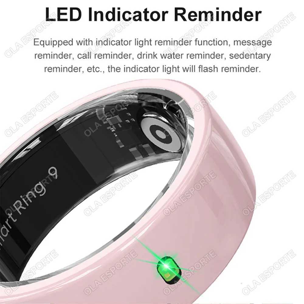 2025 NFC Ceramic LED Smart Ring Built-in NFC Ring 5ATM Waterproof Gesture Control Health Monitoring Multi-Sports Modes Smart Ring W250819