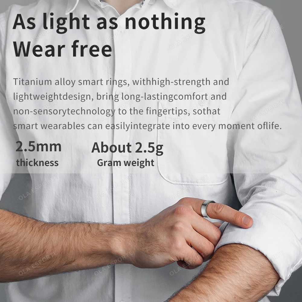 New Smart Ring Gesture Control TikTok Selfie Heart Rate Sleep Monitoring Smart Ring for Men and Women Multiple Sport Modes W250819