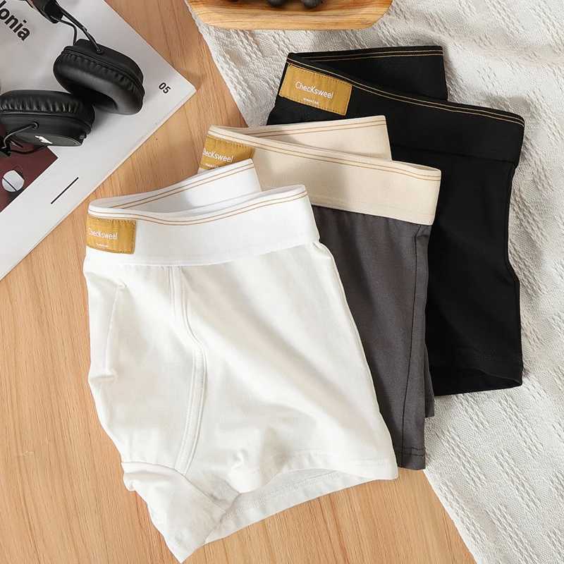 C.New S Men Underwear Pure Boxer Shorts Men Cotton Underpants Breathable Underpants Sexy Sports Comfort Men Boxers W250819