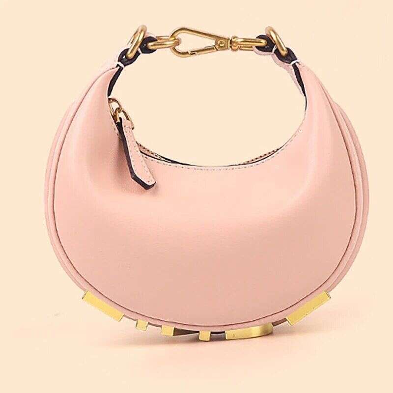 Summer Design Shoulder Bag Half Moon Letter Armpit Tote New Top Quality Brand Genuine Leather Clutch Handbags