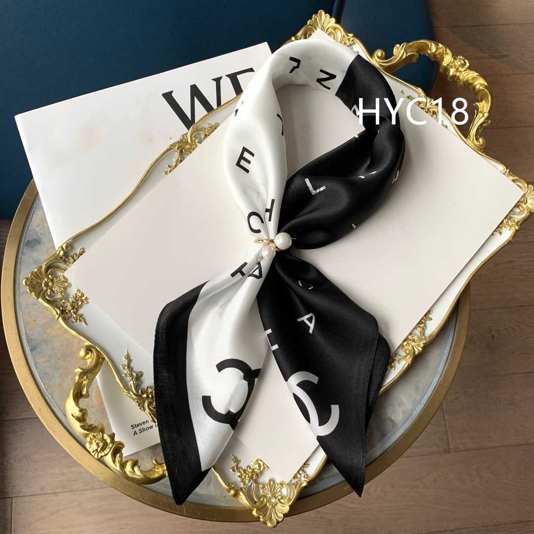 Woman Silk Scarf Fashion Letter Headband luxury Brand Small Scarf travel Variable Headscarf Accessories Activity Gift designer Scarf Size 53*53cm 22 Style