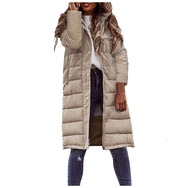Clothing New Mid Length Casual Hooded Cotton Women's Jacket