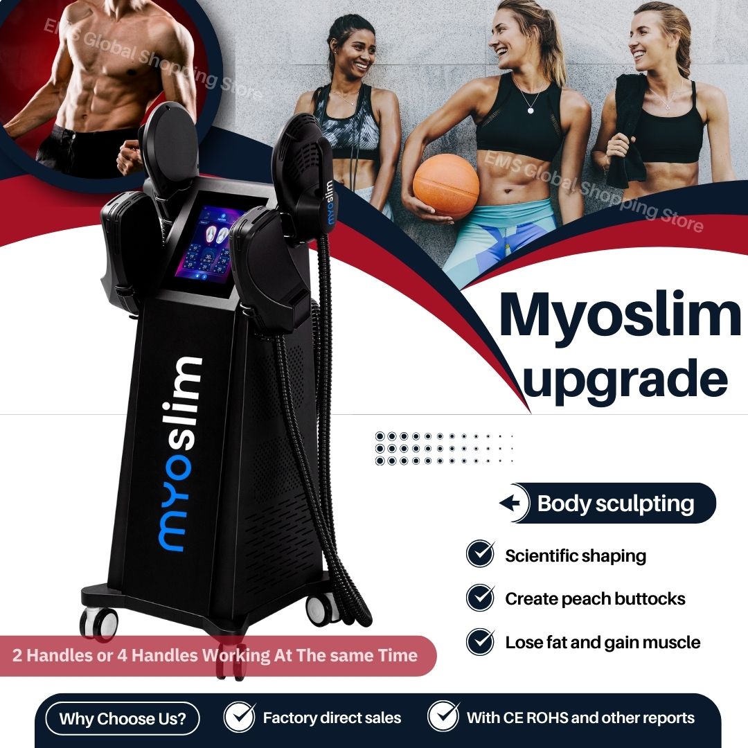 Myoslim Body Sculpting EMS Device With Non-Invasive Electromagnetic Technology For Fat Reduction Muscle Toning Professional Beauty Salon Applications