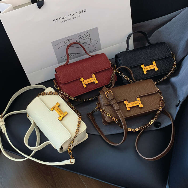 Lock goyardbag Buckle for Women Designer Bags 2025 New Multi-layer Small Square Single Shoulder Handheld Lychee Pattern Crossbody Bag Luxury