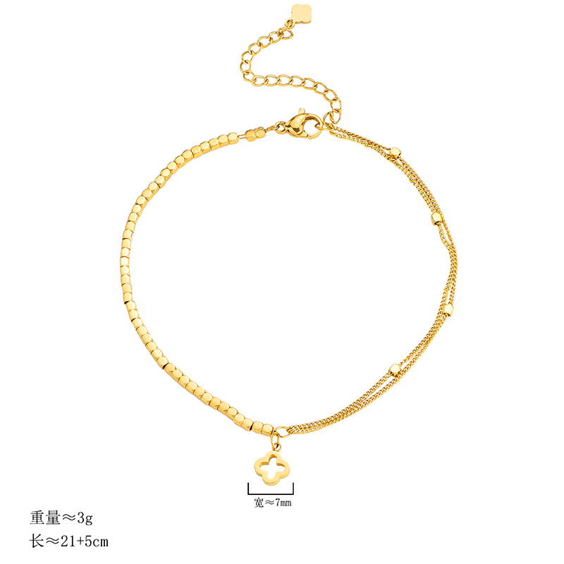 jewelry designer anklet Exquisitely Crafted Titanium Steel Ankle Chain with Unique Clove Design A Seasonal Must-Have Jewelry Accoutrement