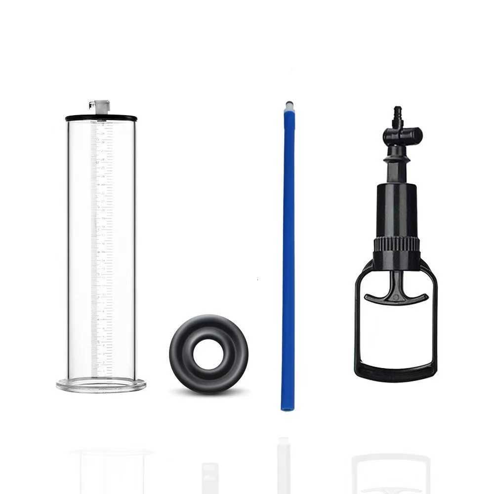 Male Penis Vacuum Pump Enlarger Extender Enhancer Erection Penile Enlargement Growth Trainer with Sealed Sleeve Sex Toys for Men XJ250819