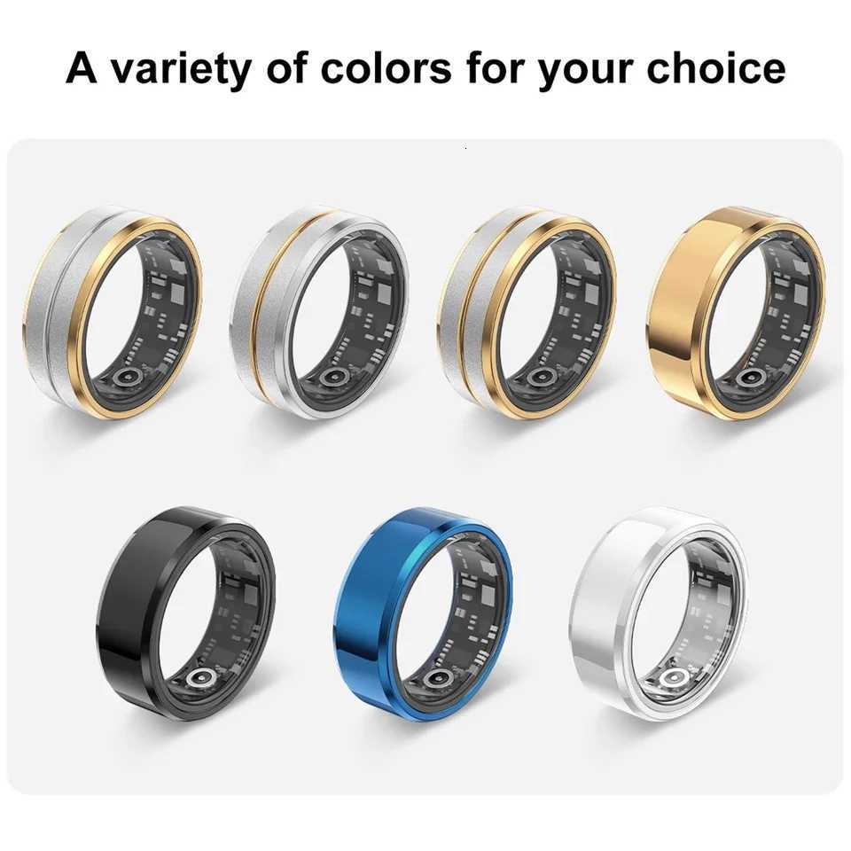 KAPULUN R07 Smart Ring HR/SpO2/Sleep Monitor Pedometer Multi Sport Modes Gesture Photography IP68 Waterproof for Men and Women W250819