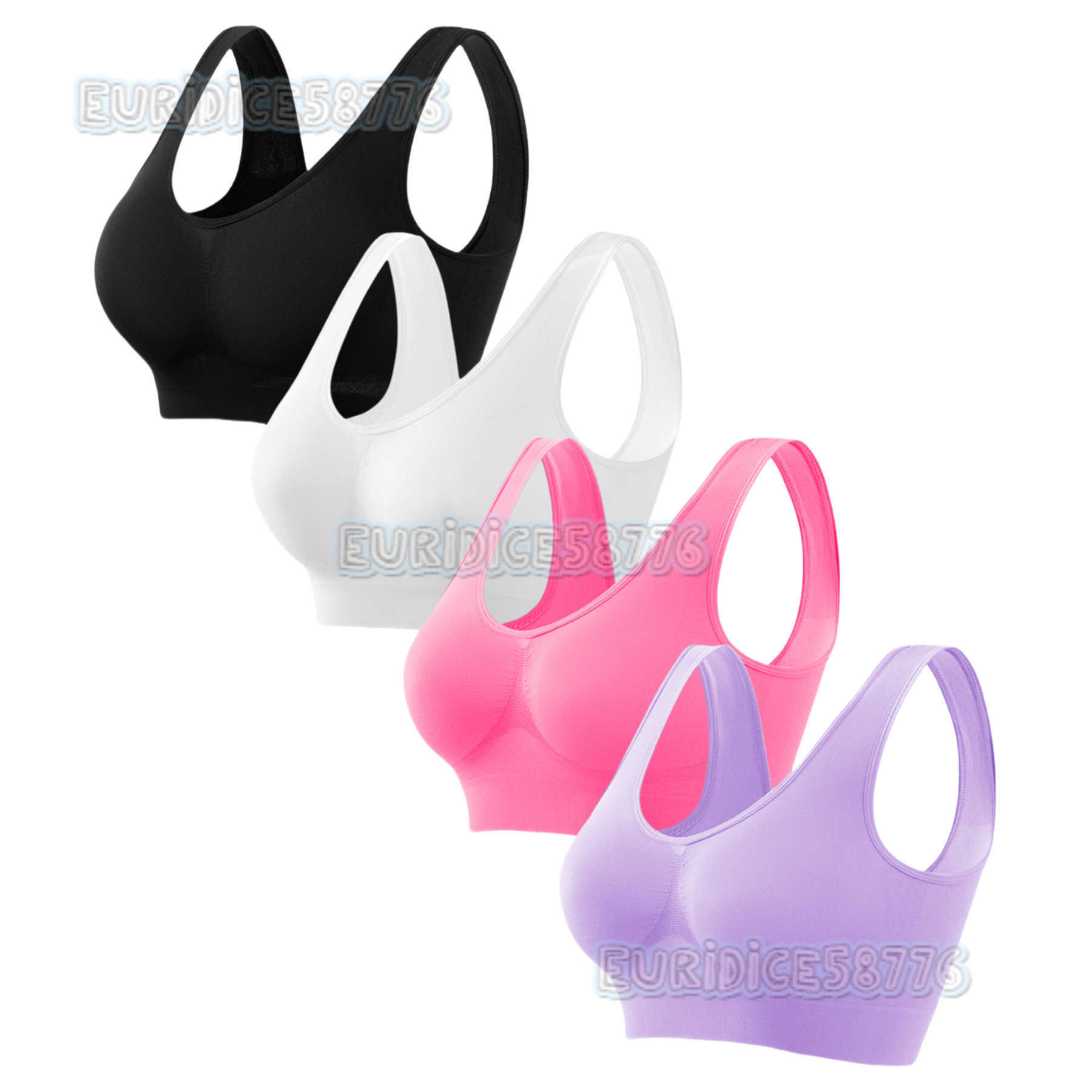 Detachable Cup Yoga Vest for Women Shockproof Gathered Beautiful Back Wearable Outside Running Fitness Sports Bra H250819