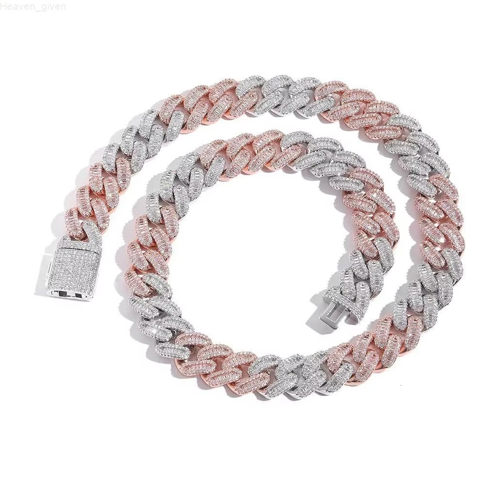 13MM Vintage New Type Cuban Style Necklace Fascinating Price Gold Plated Copper Zircon Moissanite Link Chain Retro Vintage Style