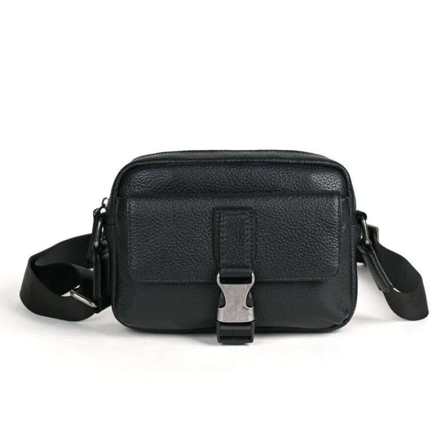 Fashion Genuine Men Women Messenger Bag Real Cow Leather Small Shoulder Crossbody Bags MINI Tablet Hasp Handbag