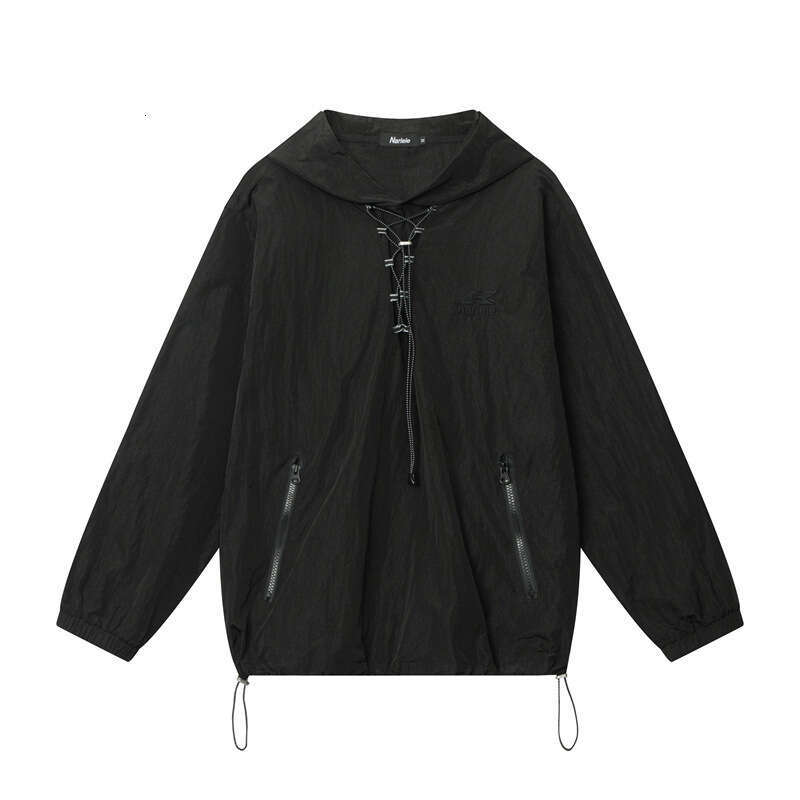 Workwear Set Trendy Brand Spring And Autumn Design Hooded Top Loose Straight Casual Pants B5