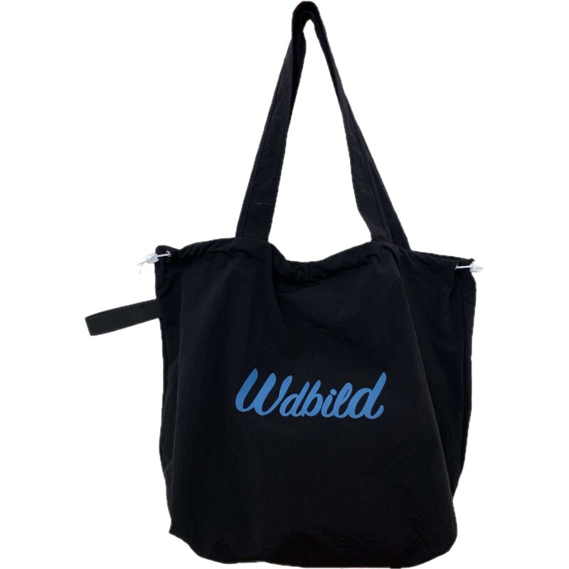 2025 Autumn Women's Casual Handbag Drawstring Canvas Bag Commuter Lightweight Handbag Large Capacity Shoulder Bag Women's Crossbody Bag Desi