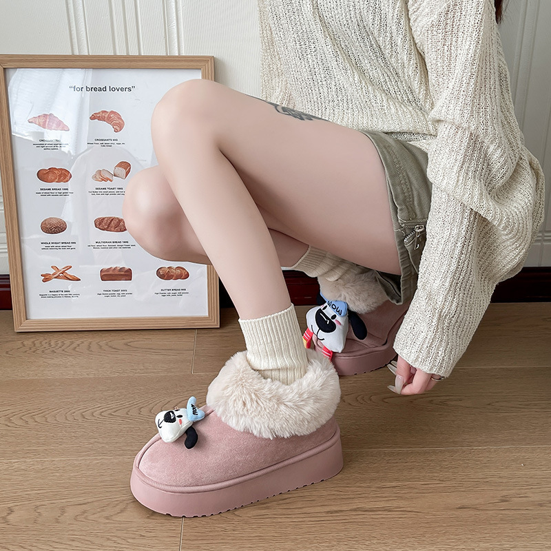 new Free delivery designer woman cotton boots Fashionable snow boots with fleece for slimming and comfortable warmth