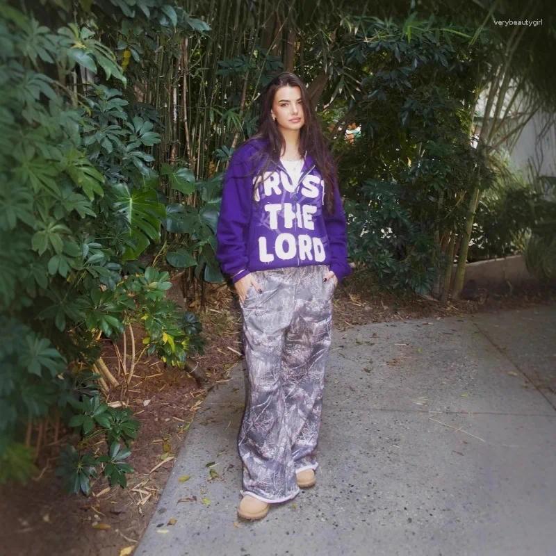 Women's Hoodies Y2K 2025 American Fashion Casual Outdoor Sports Style Top Jacket Loose Letter Splicing Long Sleeved Hooded Sweatshirt