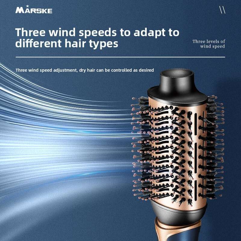 New Hot Air Curling And Dual-Use Dryer 2-In-1 Hair Styling Straightening Brush