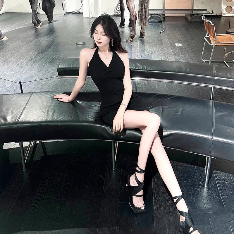 XR169 Hot Girl Dress Slim Fit Hip-hugging Short Skirt